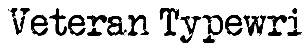 Veteran Typewriter font preview